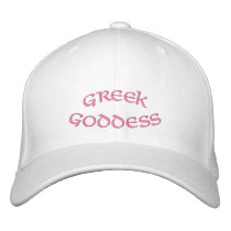 Greek Goddess Hat embroidered hats