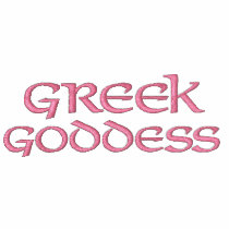 Greek Goddess ~ Pink on White HOODIE embroidered shirts