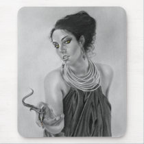 Greek goddess snake Mousepad mousepads