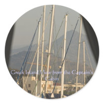 Greek Island View from the Captain's ... stickers