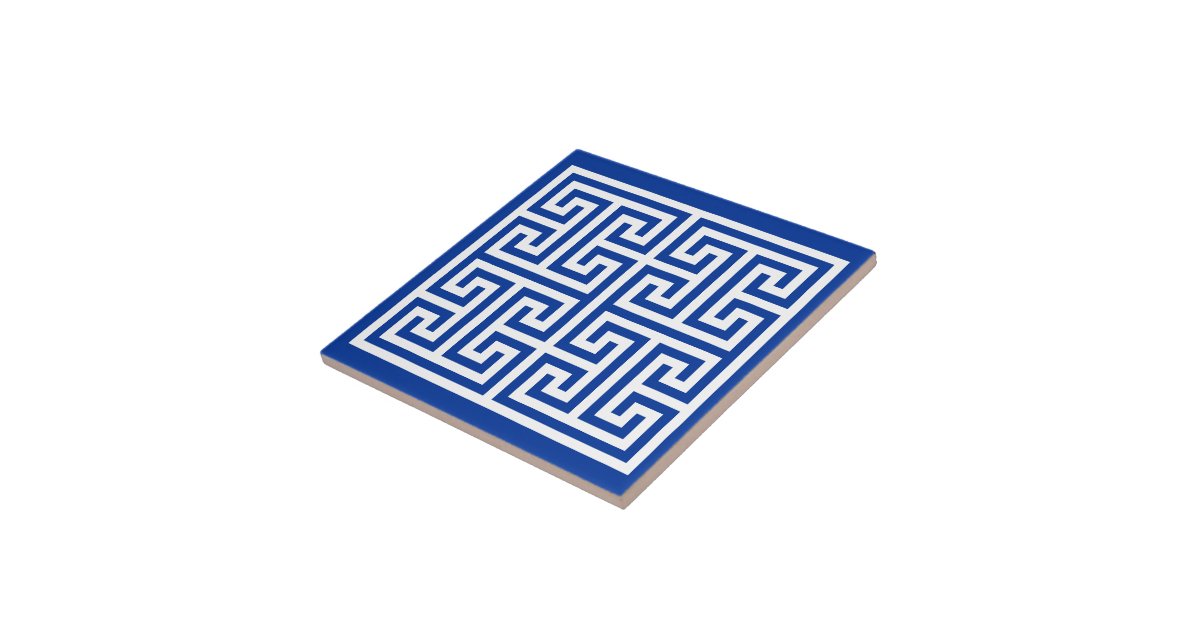 Greek Key Design Tile Zazzle