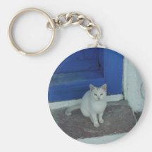 Greek Kitty Key Chain