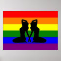 Greek Lesbian Pride Flag print