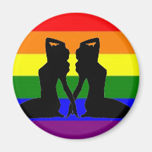 Greek Lesbian Pride Fridge Magnet