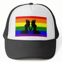 Greek Lesbian Pride Trucker Hats