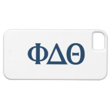 Greek Letters - Blue iPhone 5 Cases