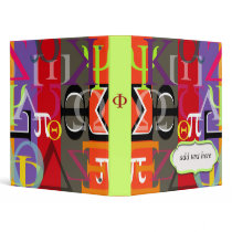 Greek life binder.. customize spine w/ ur sorority by Greekgears Greek life binder.. customize spine w/ ur sorority