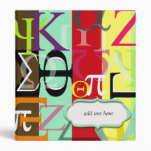 Greek life binder.. customize spine w/ ur sorority