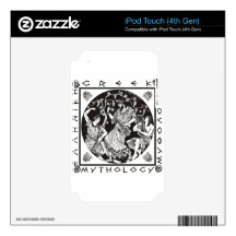 Greek Mythology - Black iPod Touch 4G Skins