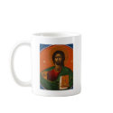 GREEK ORTHODOX ICON JESUS CHRIST mugs