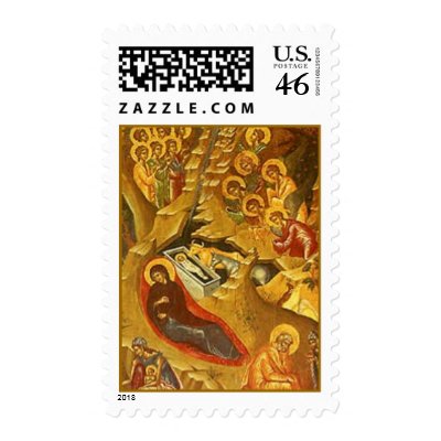 Greek Orthodox Nativity Postage by semele