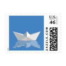 Greek PAPER BOAT Stamp