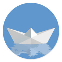 Greek PAPER BOAT stickers