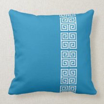 Greek Pattern custom throw pillow