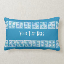 Greek Pattern custom throw pillow