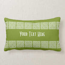 Greek Pattern custom throw pillow