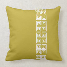 Greek Pattern custom throw pillow