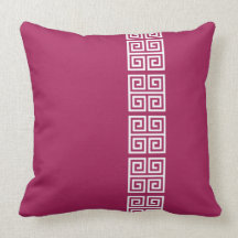 Greek Pattern custom throw pillow