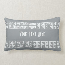 Greek Pattern custom throw pillow