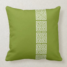 Greek Pattern custom throw pillow