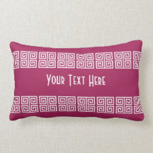 Greek Pattern custom throw pillow