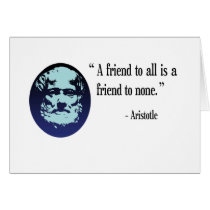 Greek Philosopher Aristotle card