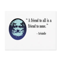Greek Philosopher Aristotle postcard
