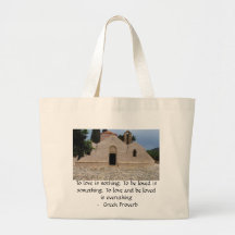 Greek Proverb about love Canvas Bags