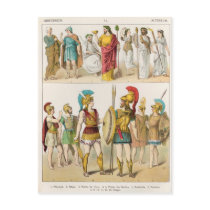 Greek Religious and Military Dress Post Card