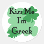 greek round stickers