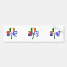 Greek Shamrock Bumper Stickers