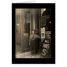 Greek Shoe Shine Boy 1908 Card