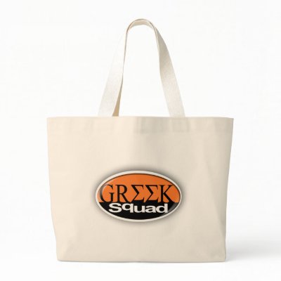 greek squad tote bags by mike3488