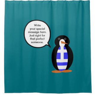 Greek Talking Penguin Flag