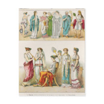 Greek Theatrical Dress Postcard