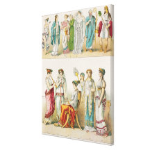 Greek Theatrical Dress Stretched Canvas Prints