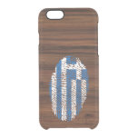 Greek touch fingerprint flag clear iPhone 6/6S case