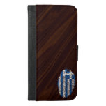 Greek touch fingerprint flag iPhone 6/6s plus wallet case