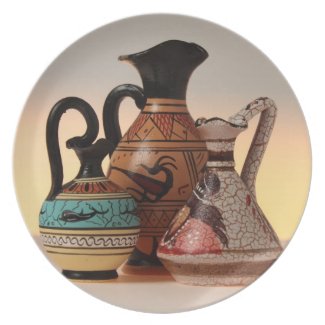 Greek Vases Plate