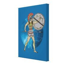 Greek Warrior Canvas Prints
