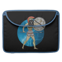 Greek Warrior Rickshaw Flap Sleeve Sleeve For MacBook Pro