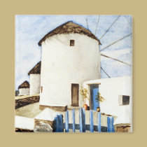Greek Windmills magnets
