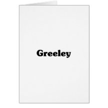 Greeley Classic t shirts Cards