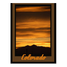 Greeley Colorado Sunset Post Card