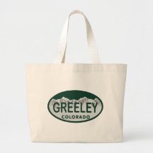 Greeley license oval canvas bags