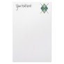Green-03 Blue & Lime Green Stationery Paper