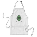 Green-05 Argyle Design Apron