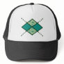 Green-07 Argyle Pattern Mesh Hats