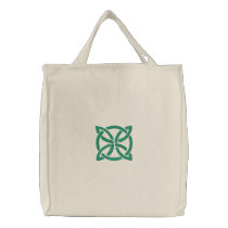 Green 2 Celtic Irish Knotwork Design 3 Pattern embroidered bags by mrssocolov4 Green 2 Celtic Irish Knotwork Design 3 Pattern embroidered bags
