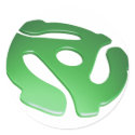 Green 3D 45 RPM Adapter stickers